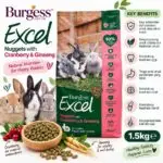 BURGESS EXCEL NUGGETS WITH CRANBERRY GINSENG RABBIT 1,5 KG