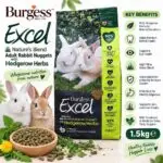 BURGESS EXCEL NATURE'S BLEND RABBIT 1,5 KG / MAKANAN KELINCI / PELLET KELINCI  PREMIUM