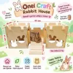 ONEL CHARLOTTE CRAFT RABBIT HOUSE / RUMAH KELINCI / RABBIT TUNNEL