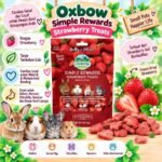 OXBOW SIMPLE REWARD STRAWBERRY TREATS 5 OZ 15 GR / SNACK KELINCI, MARMUT