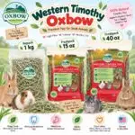 WESTERN TIMOTHY HAY BY OXBOW / RUMPUT HAY KELINCI, MARMUT, CHINCHILLA / TIMOTHY OXBOW