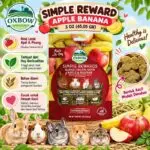 SIMPLE REWARD APPLE BANANA BY OXBOW 3 OZ 45,05 GR / SNACK KELINCI, MARMUT