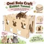 ONEL BOLU CRAFT RABBIT HOUSE / Rumah Main Kelinci / Rabbit House
