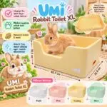 UMI RABBIT TOILET XL / Toilet ukuran besar kelinci, marmut / Potty Tray / Toilet hewan