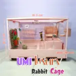 UMI LUXURY RABBIT CAGE L/KANDANG KELINCI PREMIUM UMI/ UMI CAGE L/ RABBIT CAGE/GUINEA PIG CAGE/ CHINCHILLA CAGE/ DOG & CAT CAGE - Image 2