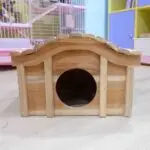 ONEL WOOD FLUFFY HOUSE M/RUMAH KELINCI GUINEA PIG CHINCHILLA/TEMPAT SEMBUNYI KELINCI/HIDEOUT KELINCI CHINCHILLA/TUNNEL/RABBIT HOUSE - Image 3