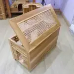 ONEL WOOD JASON BOX HOUSE M / Rumah kelinci, marmut, chinchilla, kucing / small animals house - Image 3