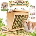 ONEL WOOD HAY RACK CLASSIC TRIANGLE / Tempat rumput hay / Hay rack